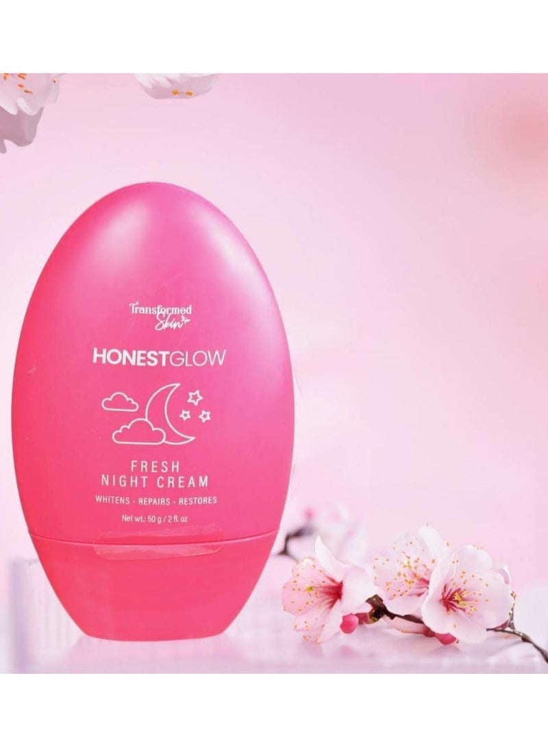 الجلد المتحول كريم اونيست جلو فريش الليلي 50 جم - Image 2