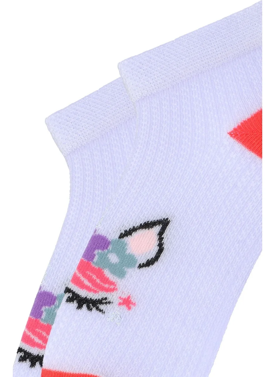 Mem Socks 6 Pack Unicorn Pattern Children's Booties Socks