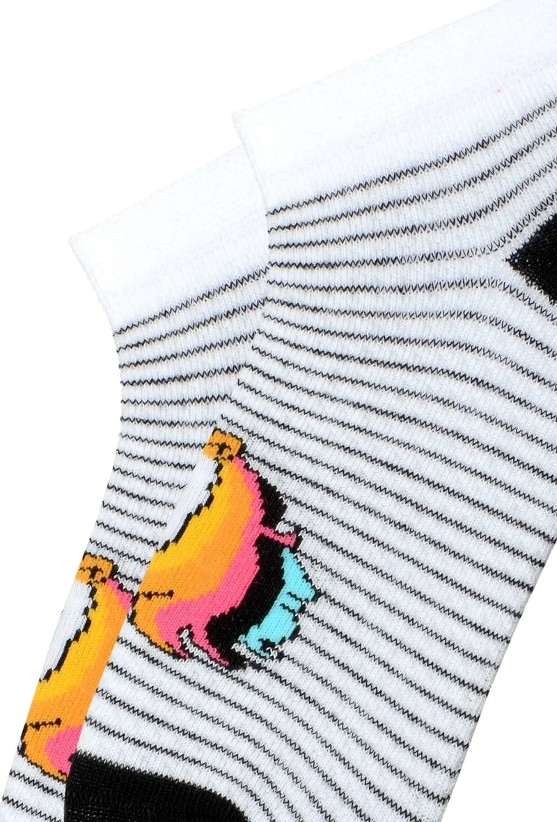Mem Socks 6 Pack Unicorn Pattern Children's Booties Socks