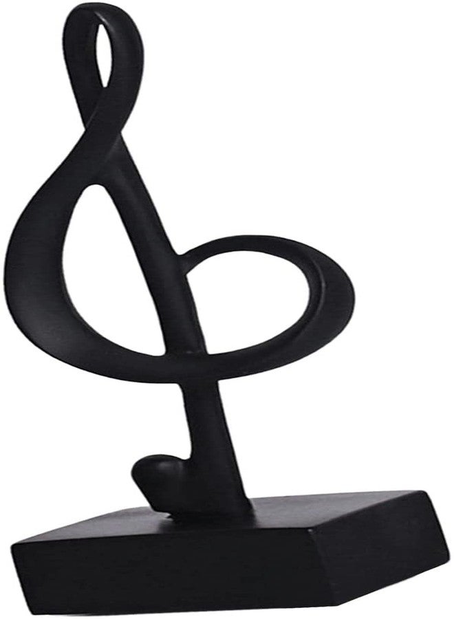 KODORIA Music Note Figurine Resin Note Sculpture Resin Musical Sculpture for Home Office Living Room Decoration - Black - Image 4