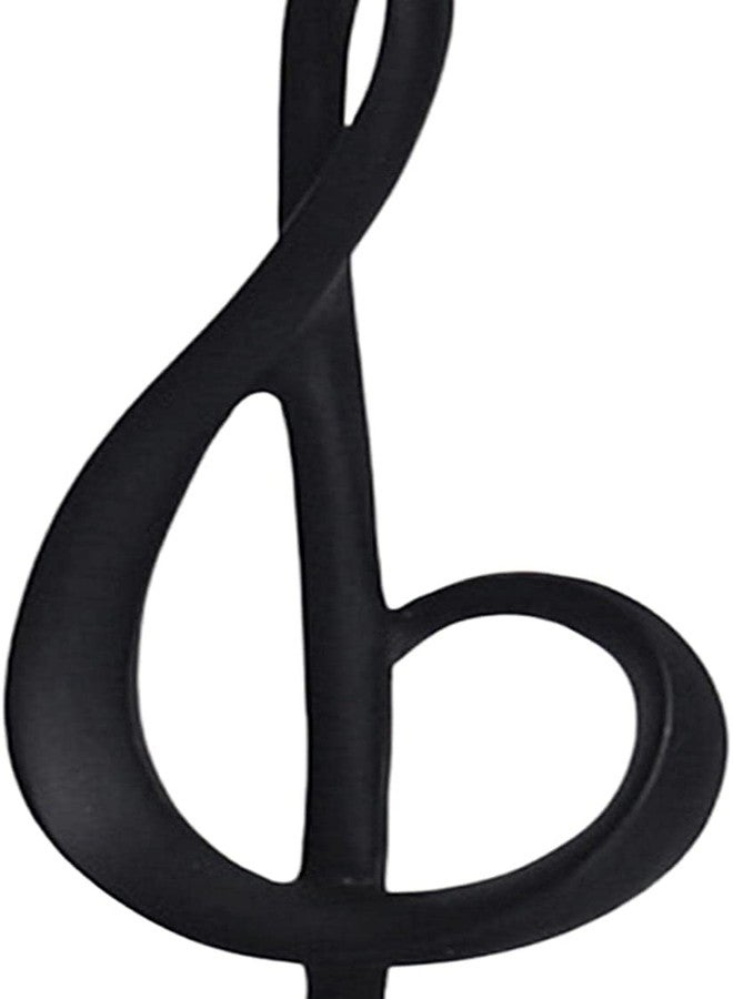 KODORIA Music Note Figurine Resin Note Sculpture Resin Musical Sculpture for Home Office Living Room Decoration - Black - Image 2
