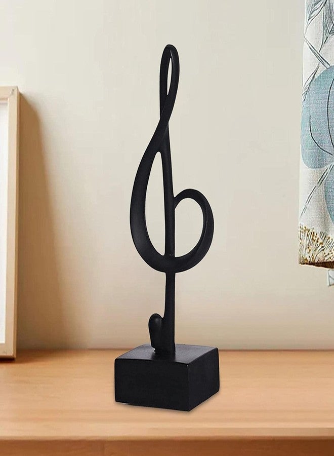 KODORIA Music Note Figurine Resin Note Sculpture Resin Musical Sculpture for Home Office Living Room Decoration - Black - Image 5
