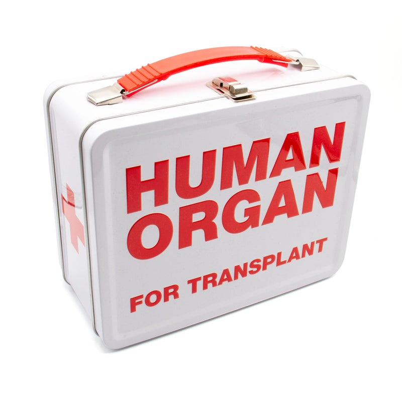 AQUARIUS Human Organ Large Fun Box  Sturdy Tin Storage Box with Plastic Handle  Embossed Front Cover  Officially Licensed Human Organ Merchandise  Collectible Gift