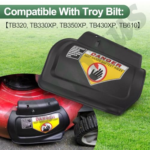 Haiouus 987-02516A Hinged Mulching Plug - Compatible with MTD, Troy Bilt, Craftsman, Cub Cadet, Fits 21" Murray Push Mower and More, Comes with Spring, Pin and Hinge 987-02516, 687-02516A, 687-02516 - Image 3