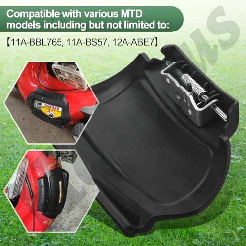 Haiouus 987-02516A Hinged Mulching Plug - Compatible with MTD, Troy Bilt, Craftsman, Cub Cadet, Fits 21" Murray Push Mower and More, Comes with Spring, Pin and Hinge 987-02516, 687-02516A, 687-02516 - Image 2