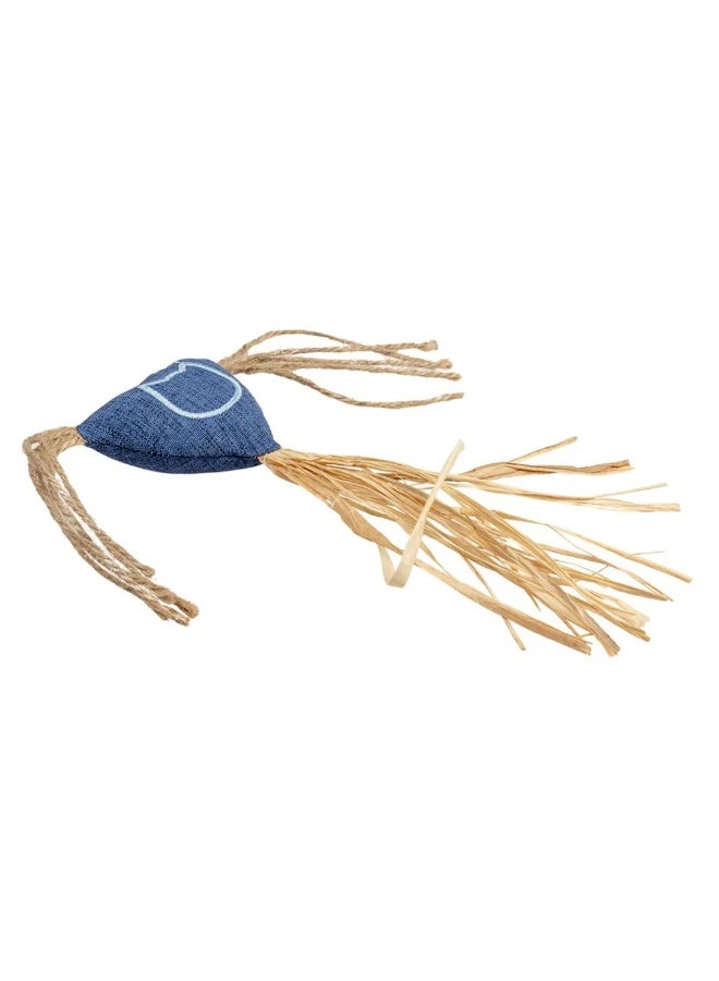 Duvo + Duvo+ Eco Navy Catnip Cat Toy Triangle Multicolour – 20cm - Image 1