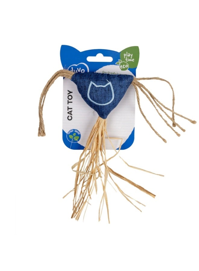 Duvo + Duvo+ Eco Navy Catnip Cat Toy Triangle Multicolour – 20cm - Image 2