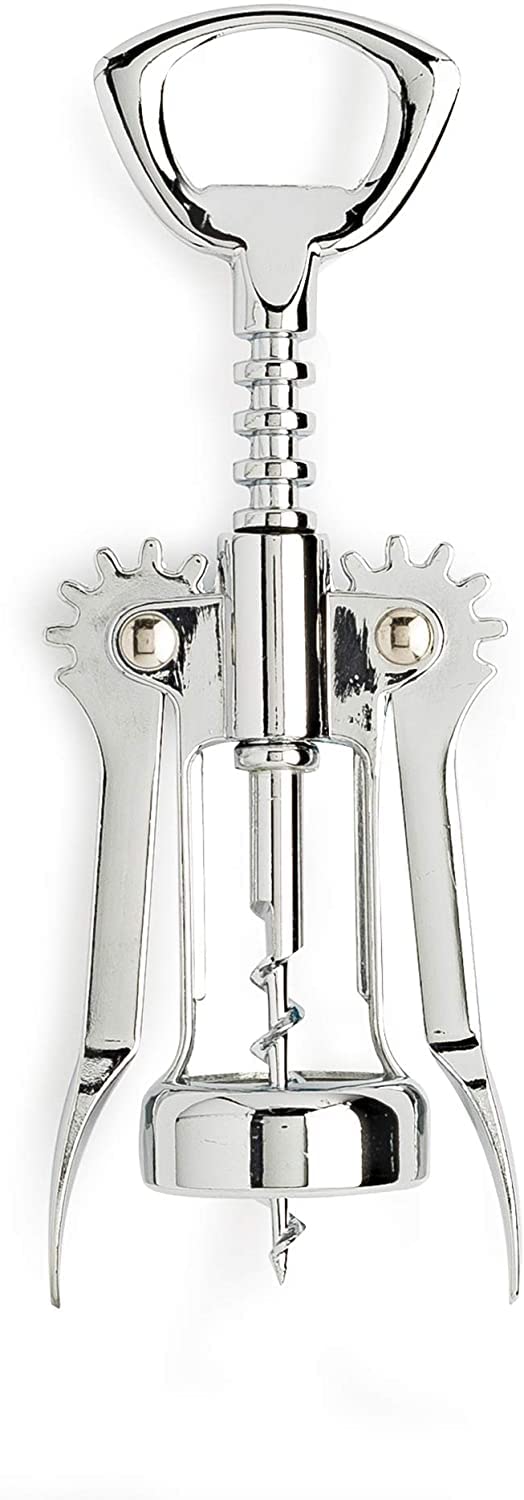 Styxon Premium Stainless Steel Wine, Professional and Portable Bottle Opener, All-in-One Winged Corkscrew, | 2" X 6.9" | Silver - Image 1