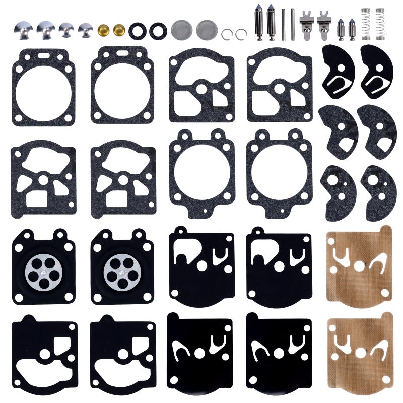 Dalom (Pack of 2) K10-WAT Carburetor Rebuild Kit for WA WT Series 2-Cycle Chainsaw Trimmer Leaf Blower Poulan Craftsman Weedeater Carburetor Diaphragm Gasket Kit - Image 5