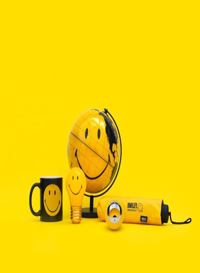 Suck UK Smiley Face World Globe | Office Accessories | Smiley Face Desk Decor & Office Desk Accessories | Office Desk Decor & Bookshelf Decor | For Children & Kids | Yellow - Image 2
