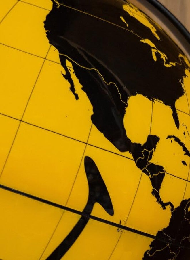 Suck UK Smiley Face World Globe | Office Accessories | Smiley Face Desk Decor & Office Desk Accessories | Office Desk Decor & Bookshelf Decor | For Children & Kids | Yellow - Image 4