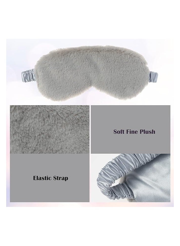 4-Piece Plush Sleeping Eye Mask 21 x 9 x 1cm  - Image 2