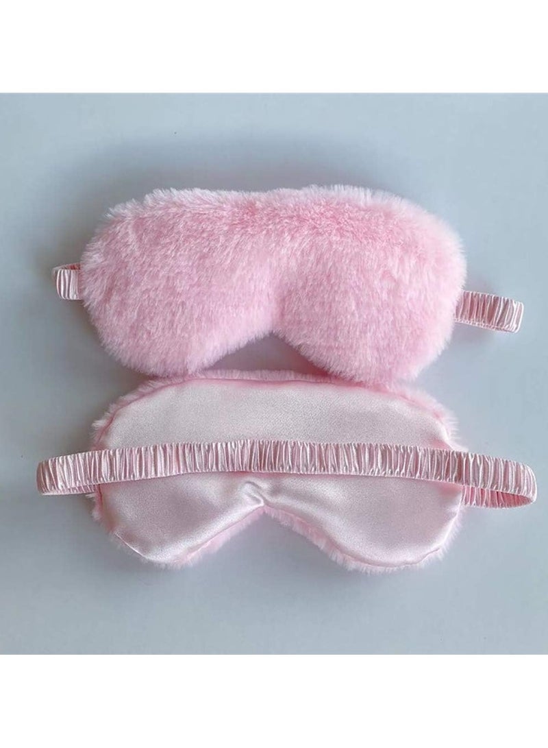 4-Piece Plush Sleeping Eye Mask 21 x 9 x 1cm  - Image 5