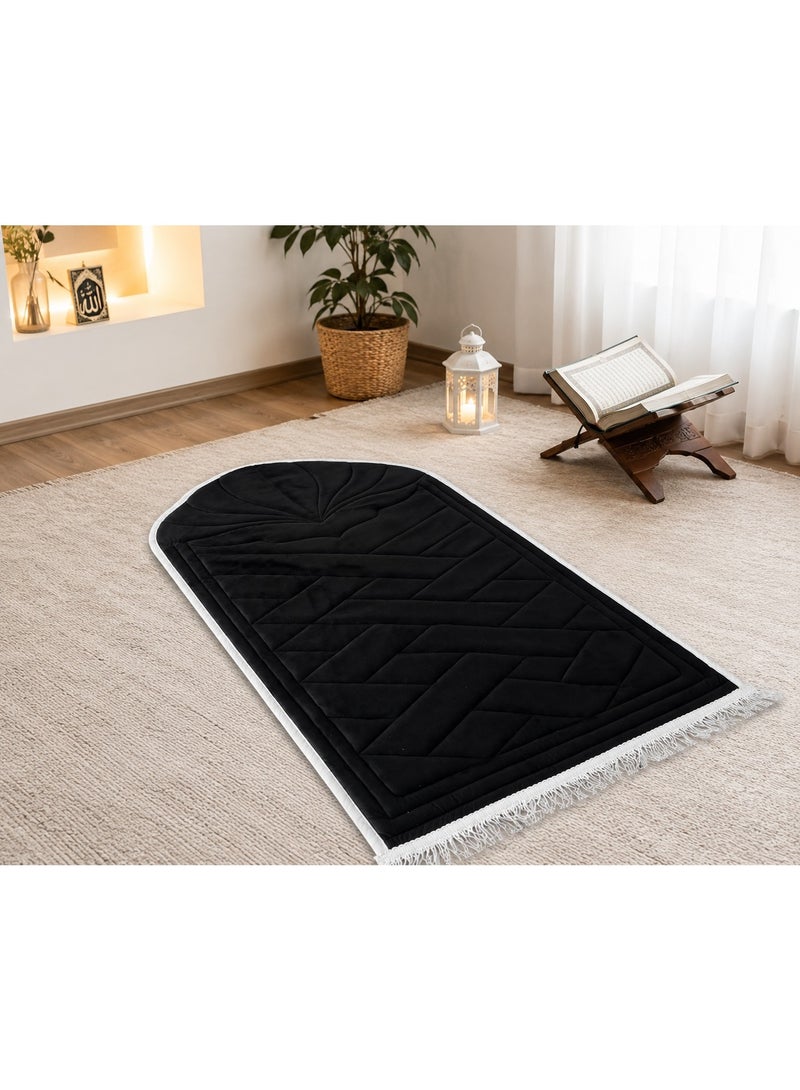 Orthopedic Prayer Mat, 2cm Thick Padded Foam Rug, Anti-Slip Base, Premium Velvet Soft Surface, Knee & Joint Support for Comfortable Praying - Suitable for All Ages - Image 2