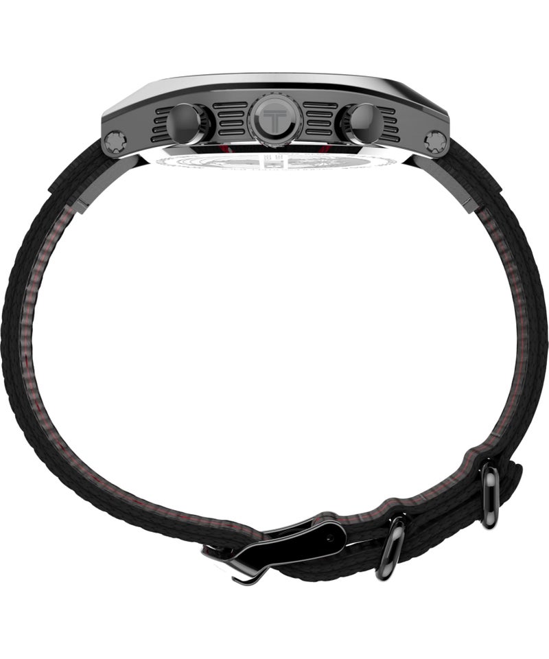 Timex Men's Legacy Tonneau 42mm Watch - Black Strap Black Dial Gunmetal Case - Image 2