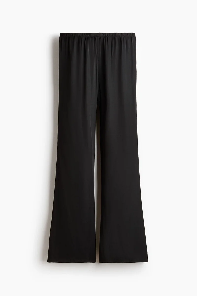 H&M Flared satin trousers