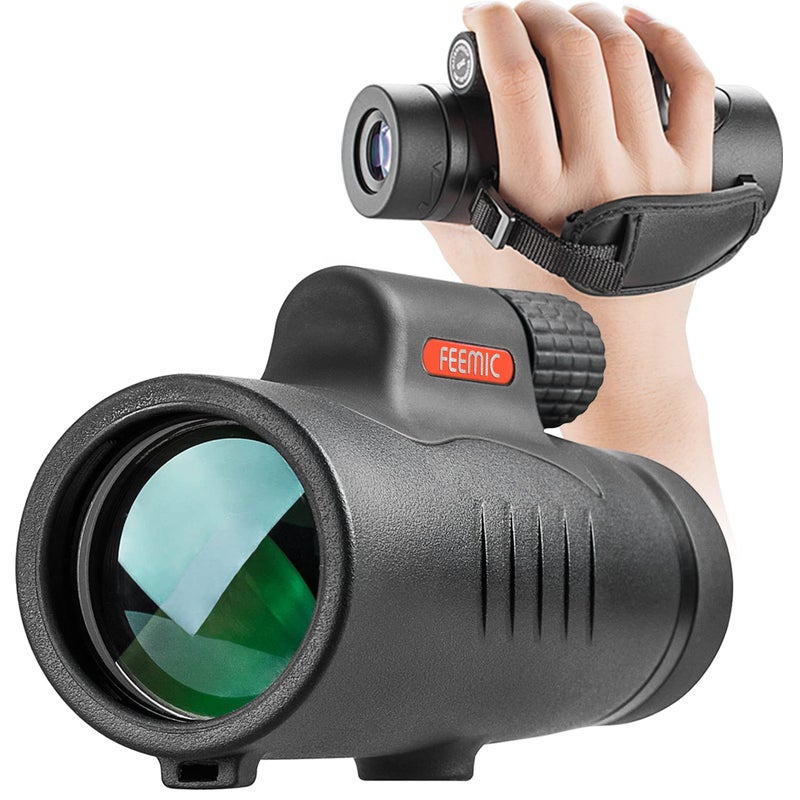 FEEMIC Monocular Telescope High Power 8x42 Monoculars Scope Compact Waterproof Fogproof Shockproof with Hand Strap for Adults Kids Bird Watching Hunting Camping Hiking Travling Wildlife Secenery - Image 1