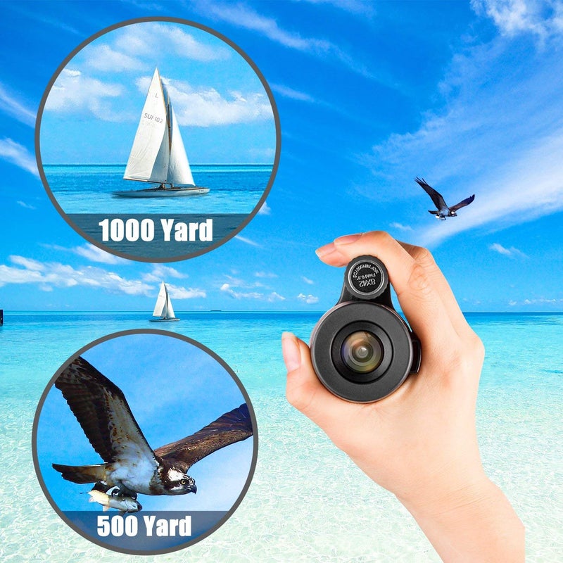FEEMIC Monocular Telescope High Power 8x42 Monoculars Scope Compact Waterproof Fogproof Shockproof with Hand Strap for Adults Kids Bird Watching Hunting Camping Hiking Travling Wildlife Secenery - Image 4