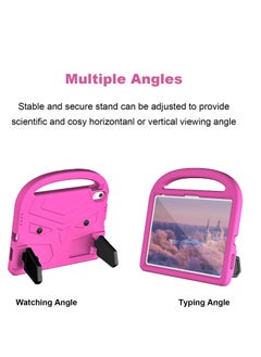 GULFLINK Lightweight Kids Friendly Shockproof Handle Stand Cover Case for IPad 10th 10.9 inch 2022(A2757/A2777）Rose red  - Image 3
