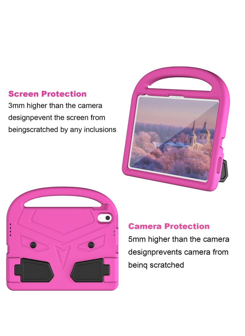 GULFLINK - Lightweight Kids Friendly Shockproof Handle Stand Cover Case for IPad 10th 10.9 inch 2022(A2757/A2777）Rose red - Image 1