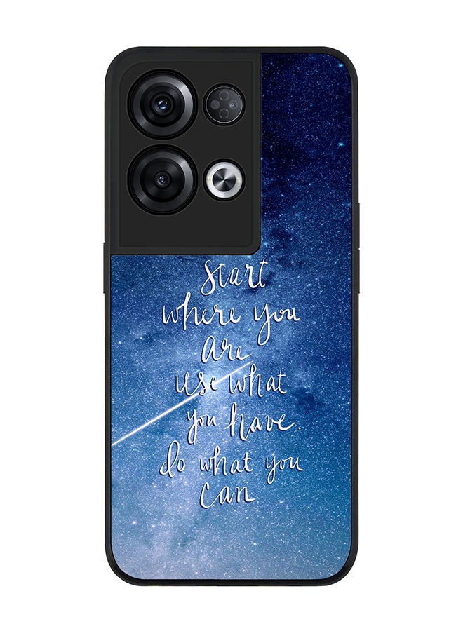 Stylizedd Rugged Black edge case for Oppo Reno8 Pro Slim fit Soft Case Flexible Rubber Edges Anti Drop TPU Gel Thin Cover - Start Use Do - Image 1