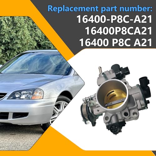 BSNOVT Electronic Throttle Body Assembly Compatible with Honda Accord 2.3L 3.0L 1998–2001, Odyssey 3.5L 1999–2003, Acura TL 2.5L 3.2L, CL 3.0L 3.2L 1997–2003, Replace 16400-P8C-A21 16400P8CA21 - Image 2