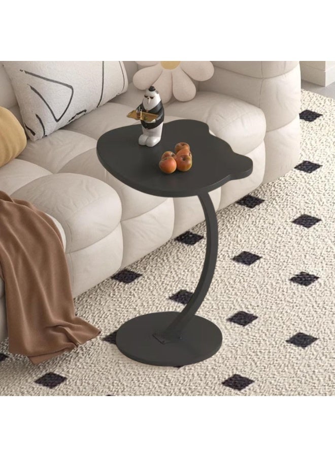 شو وو طاولة جانبية صغيرة على شكل حرف C، طاولة جانبية أسفل الأريكة، طاولة سرير مستديرة ضيقة، طاولة قهوة، طاولة عشاء لغرفة المعيشة، غرفة النوم، الدراسة، المساحات الصغيرة، صينية تلفزيون للوجبات الخفيفة والمشروبات - Image 5