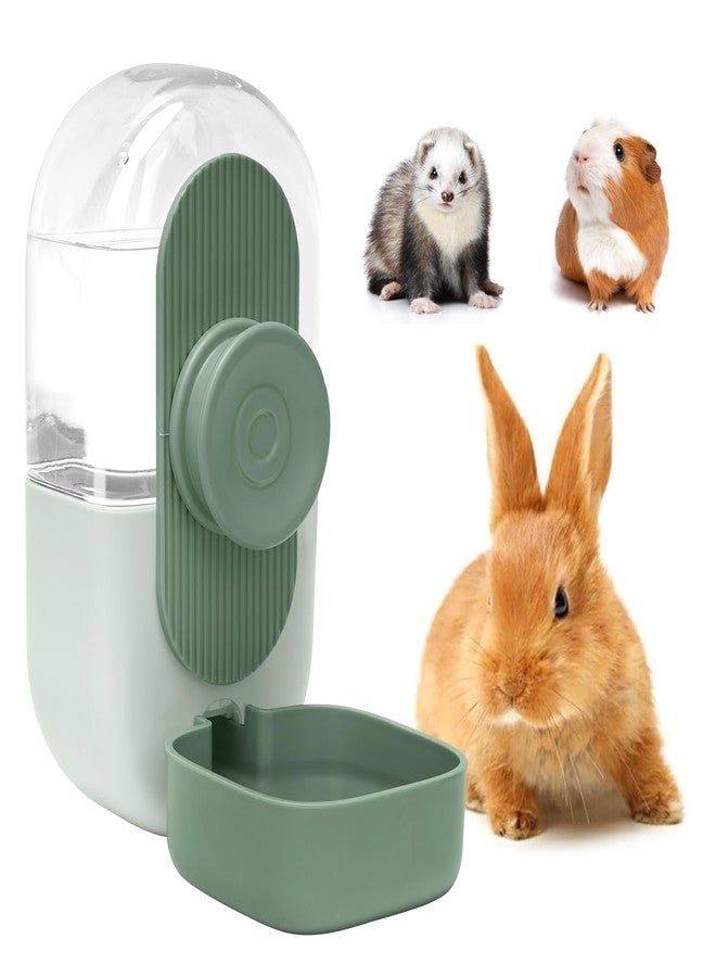 Kenond 28oz Hanging Automatic Rabbit Water Bottle, Guinea Pig Water Bottle No Drip, Gravity Water Dispenser for Cage, Suitable for Guinea Pig, Bunny, Hamsters and Other Small Animals(Green) - Image 1