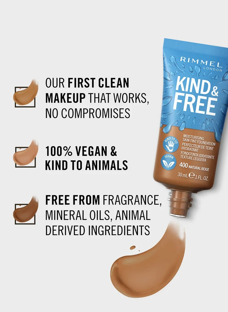 RIMMEL LONDON Rimmel Kind & Free Skin Tint – 400 – Natural, 30ml