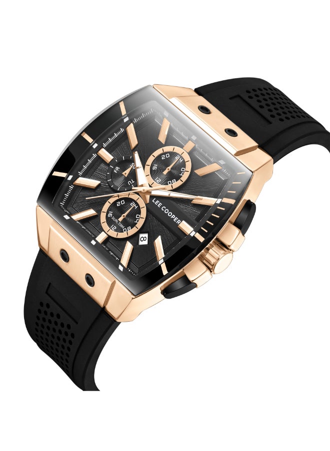 لي كوبر ساعة رجالية متعددة الوظائف من السيليكون . - * مم - Image 4