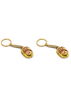 2 pieces Golden - Red