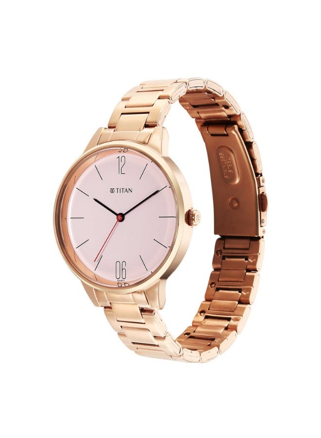 TITAN Women's Analog Watch 2648WM04 – Rose Gold Dial, Stainless Steel Bracelet, Quartz Movement - Image 3