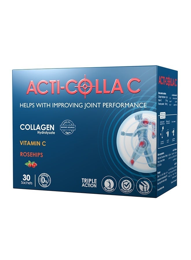EVA PHARMA Acti-colla C Collagen Supplement For Joint Health 30's - Image 1