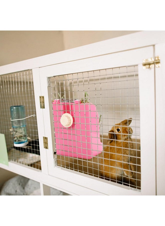 Foraineam Foraineam 2 Pack Hay Feeder, Rabbit Feeder Guinea Pig Plastic Food Bowl, Less Wasted Hay Rack Manger, Hay Food Dispenser for Rabbit Guinea Pig Chinchilla and Other Small Animals  - Image 5