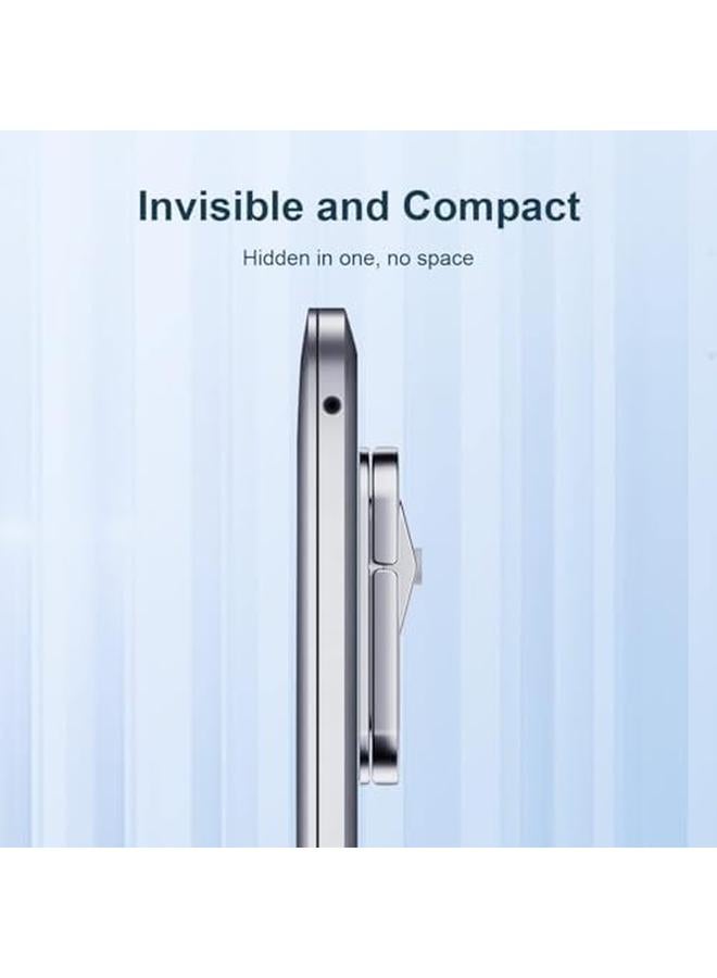 erorex Ergonomic Laptop Keyboard Kickstand Foldable Self Adhesive Mini Invisible Computer Keyboard Riser Adjustable Height For Macbook Dell Hp And Other 10 17 Inches Laptop 2Pcs Silver - Image 5