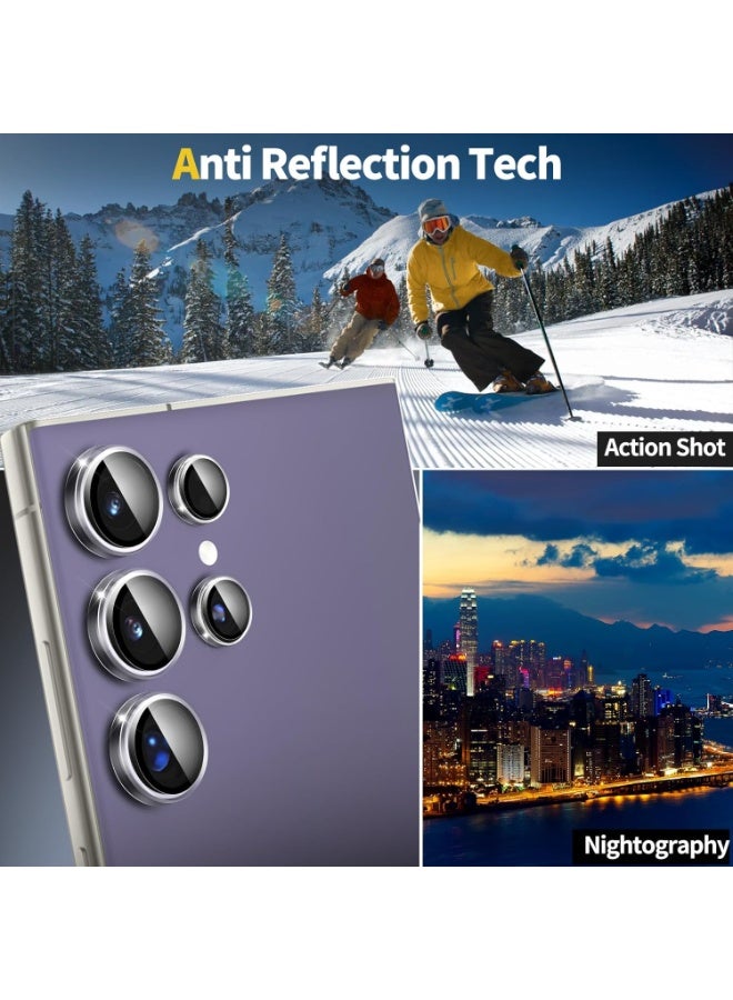 for Samsung Galaxy S24 Ultra Camera Lens Protector, Individual Lens Protectors, Ultra-Thin Tempered Glass , Case Friendly, 1 Set, Clear - Image 2