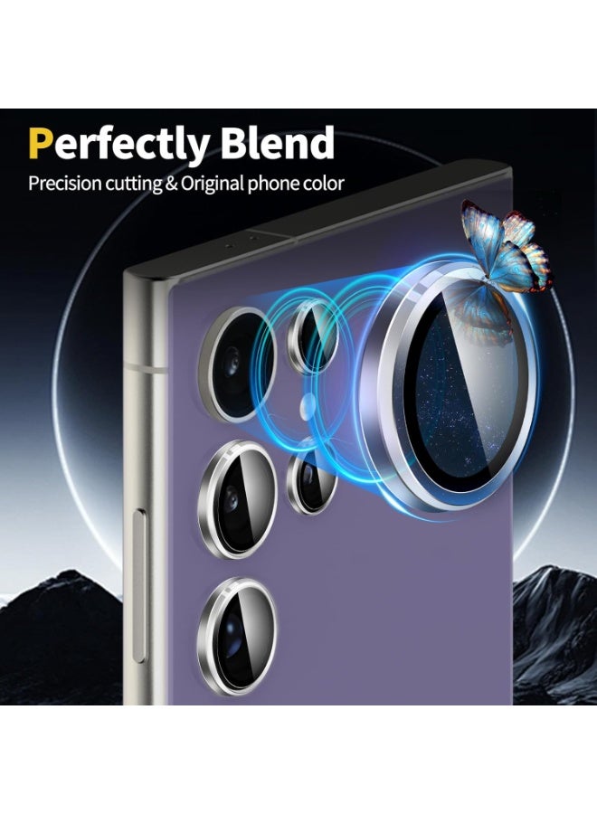 for Samsung Galaxy S24 Ultra Camera Lens Protector, Individual Lens Protectors, Ultra-Thin Tempered Glass , Case Friendly, 1 Set, Clear - Image 4