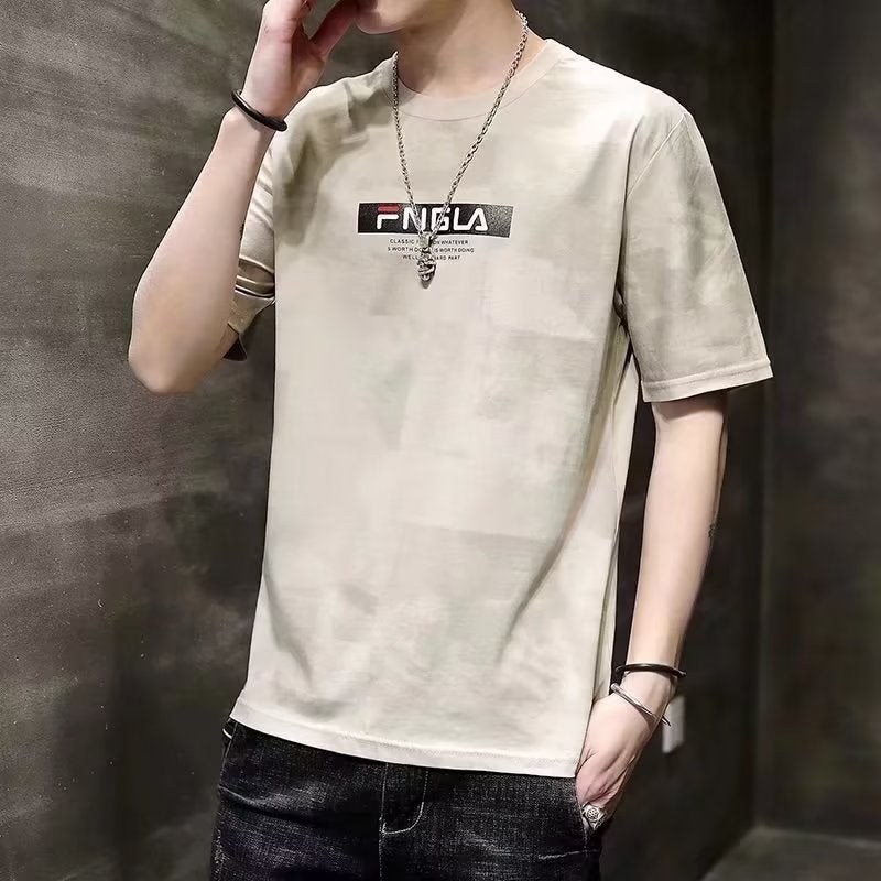 Summer new men's graffiti short sleeve student loose plus size round neck camouflage T-shirt ins trendy couple top - Image 5