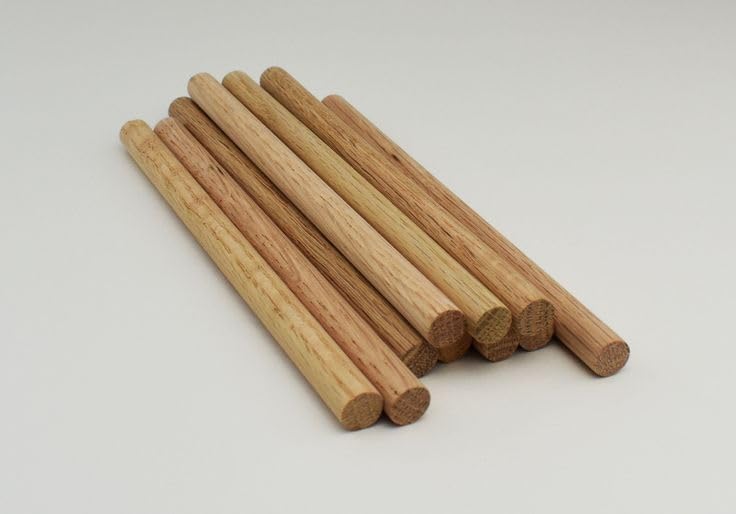 bloomax ® 20-Pcs Polished Dowel Rods Wood Sticks - 14mm /18-Inch Hardwood Dowels for Crafting, Assortment of Wooden Rod Sticks, (18 inch, 20 Pcs) - Image 1