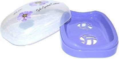 Crazygol Flora Soap Case with Lid for Bathroom and Kitchen, Set of 4 (Standard Size, Multicolor) - Image 2