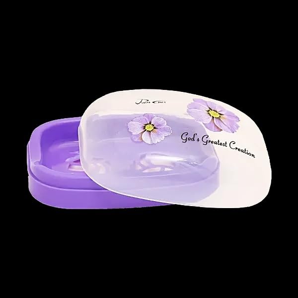 Crazygol Flora Soap Case with Lid for Bathroom and Kitchen, Set of 4 (Standard Size, Multicolor) - Image 5