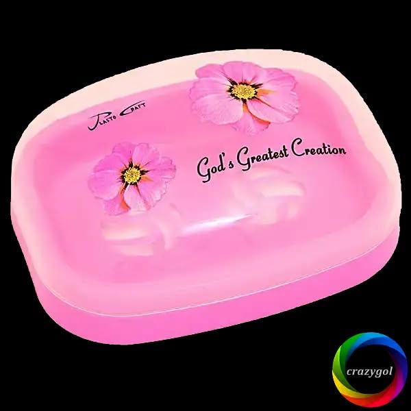 Crazygol Flora Soap Case with Lid for Bathroom and Kitchen, Set of 4 (Standard Size, Multicolor) - Image 4