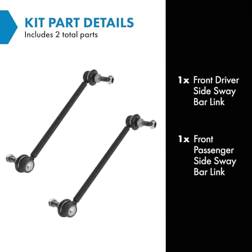 TRQ Front Sway Bar Stabilizer Link Set Compatible with 2004-2010 Toyota Sienna - Image 2