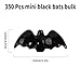 FXMHEHBB 350 Pcs Mini Resin Bats Halloween Tiny Black Plastic Bat Figurines Halloween Decoration Party Favors Kids Small Gift Toy Home Decor - Image 4