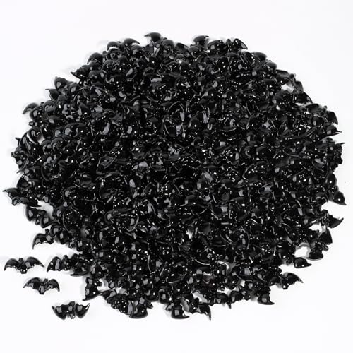 FXMHEHBB 350 Pcs Mini Resin Bats Halloween Tiny Black Plastic Bat Figurines Halloween Decoration Party Favors Kids Small Gift Toy Home Decor - Image 1