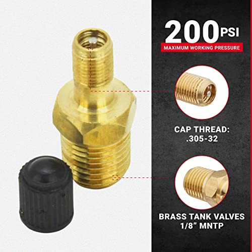 Milton 684 18 NPT Tank Valve Box of 10 - Image 3