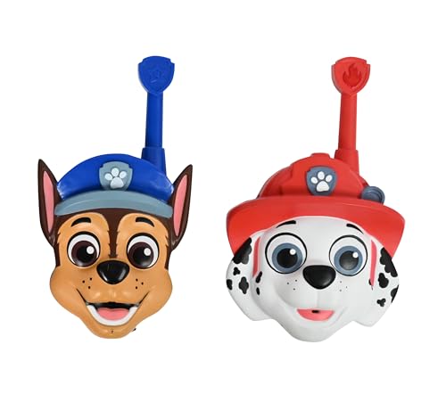 Lexibook LexibookTW18PA PawPatrol Chase Marshall WalkieTalkie 3D Paw Patrol 500 m Range 2 Communication Channels Belt Clip RedBlue One Size TW18PA - Image 3
