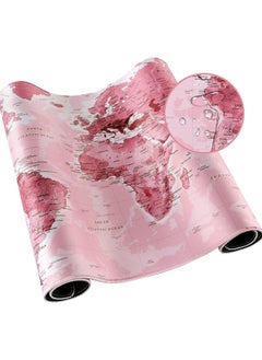 Generic PINK World Map Gaming Mouse Pad - (70×30cm) for Keyboard and Mouse Desk Mat for PC - Non Slip Rubber - Speed Edition | 700× 300×2 mm  - Image 5