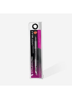 STALEKS PRO Pusher Cuticle Manicure Pedicure Staleks Pro Expert Pe-90/4.2 slant pusher and bent blade  - Image 5