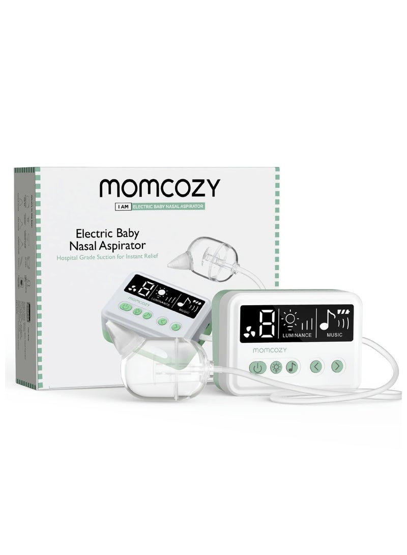Momcozy شفاط أنف الطفل، 9 مستويات شفط أنف الطفل، مصاصة كهربائية لحديثي الولادة والرضع والأطفال الصغار - Image 1